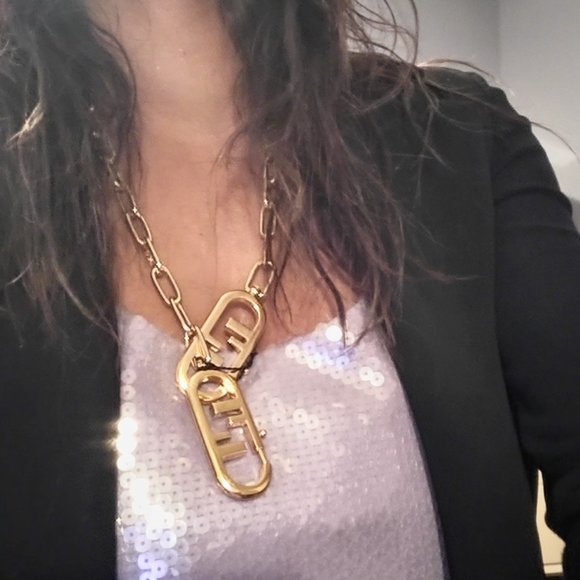 Gold Fendi Mesh Chain Necklace/Shoulder Strap (Baquette) - Picture 12 of 12